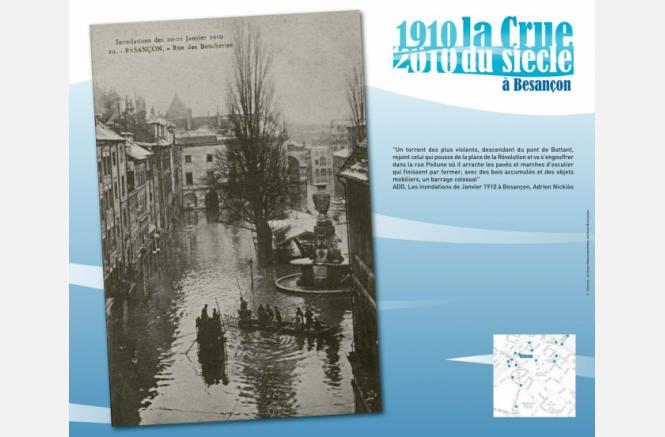 1910 – 2010 : Anniversaire de la crue du siècle à Besançon